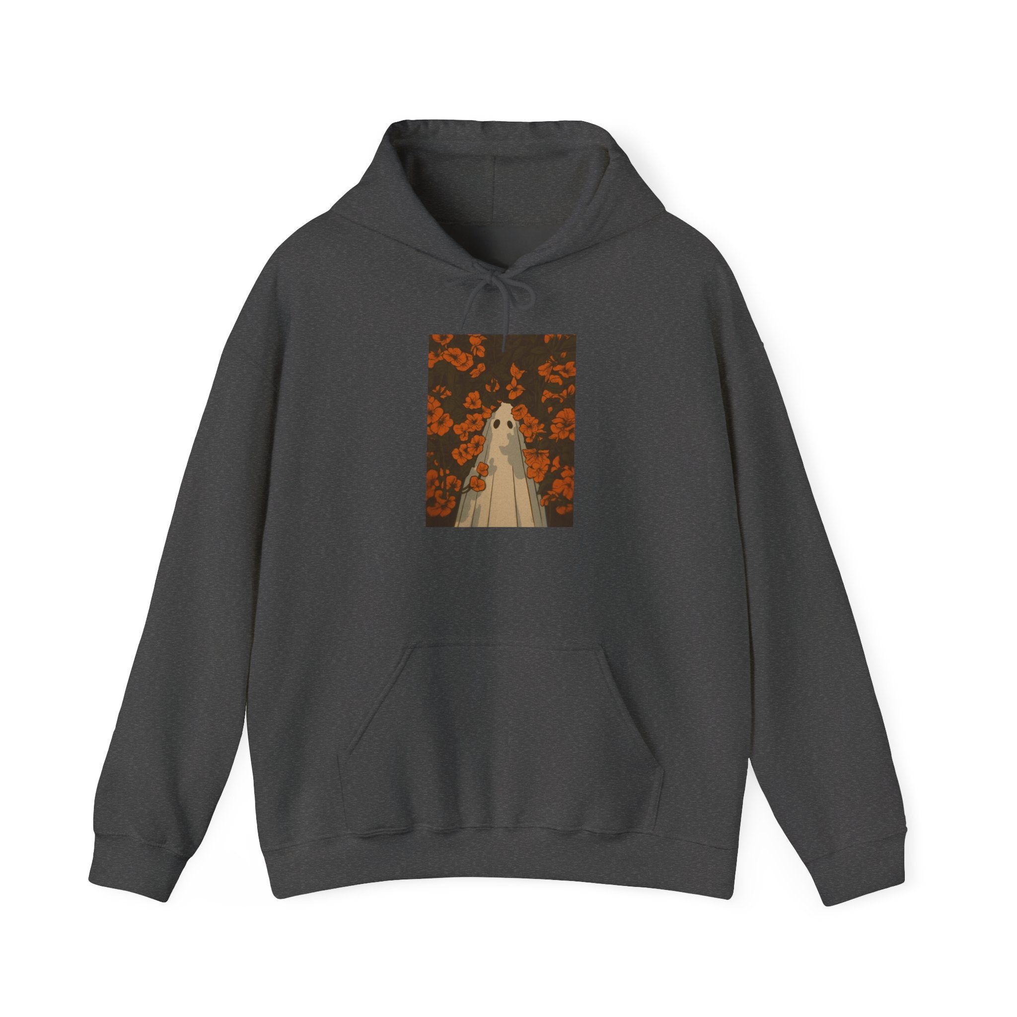 Gothic Floral Hoodie, Unisex Sweatshirt for Autumn, Cozy Layer, Halloween Gift, Graphic Sweatshirt, Trendy Casual Wear